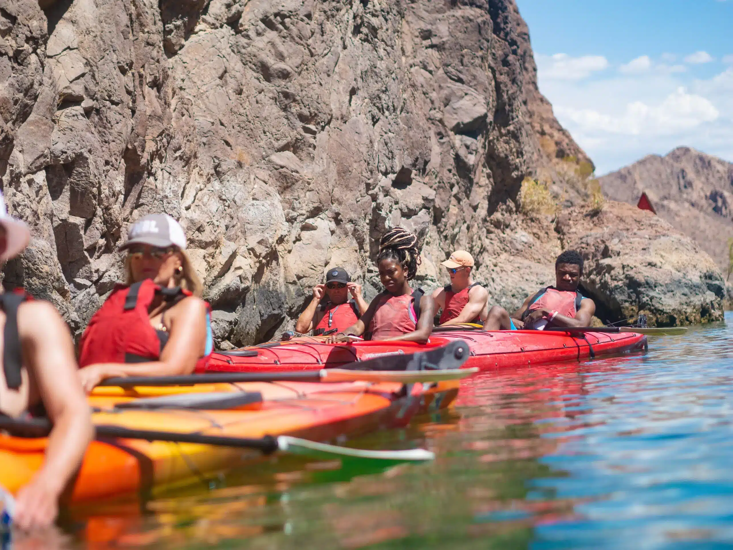 Kayakers at Willow Beach on the Colorado River